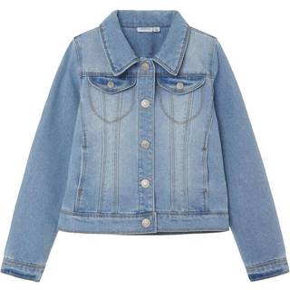 Langærmet Denimjakke