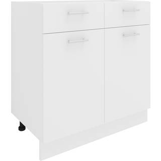 Esilo underskab køkken 80 cm 2 låger, 1 skuffe hvid.
