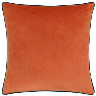 Paoletti Riva Paoletti Tiger Orange/Teal Blue 55 x 55cm Meridian Velvet Cushion