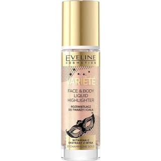 Eveline Cosmetics Variété Flydende highlighter til ansigt og krop Skygge 01 Sparkling Wine Gold 30 ml - 30 ml