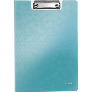 Clipboard Leitz WOW med forside A4 isblå, varenr. 41990051, 10stk.