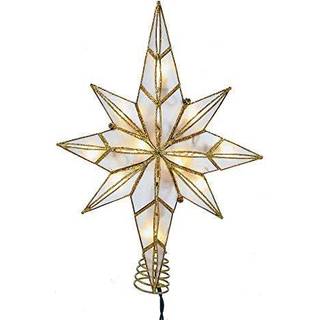 Kurt Adler 10-Light 11,4-tommer Capiz Bethlehem Star Treetop