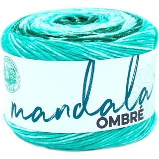 Lion Brand Yarn Mandala Ombr? Garn med livlige farver bl?dt garn til h?kling og strikende zen 1-pakke