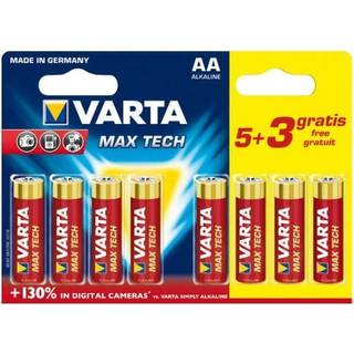 AA / LR6 Varta Max Power Longlife batteri (8stk)