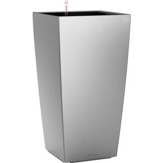 LECHUZA CUBICO Premium sølv metalic 40 cm