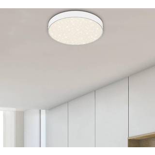 Flame Star LED-loftslampe, Ø 21,2 cm, hvid