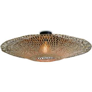 GOOD & MOJO Kalimantan loftslampe natur, Ø 87cm