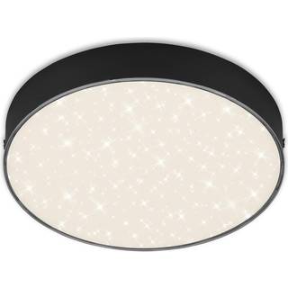 Flame Star LED-loftslampe, Ø 21,2 cm, sort