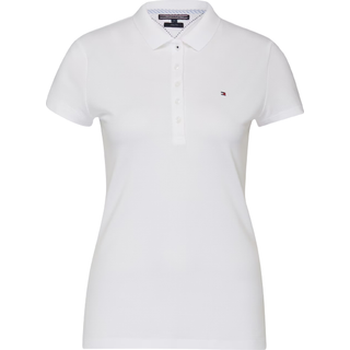Tommy Hilfiger Heritage slim fit dame polo - Hvid - Str. XL - Modish.dk