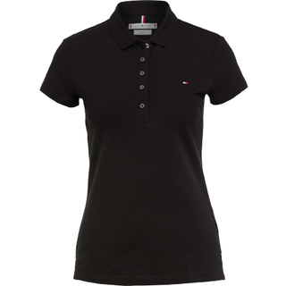 Tommy Hilfiger Heritage slim fit dame polo - Sort - Str. L - Modish.dk