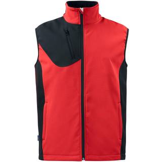 ProJob 643702 3702 softshell vest / Arbejdsvest Rød 2XL