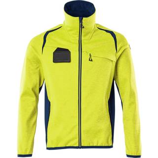 MASCOT ACCELERATE SAFE fleecetrøje med lynlås, hi-vis gul/mørk marine - M