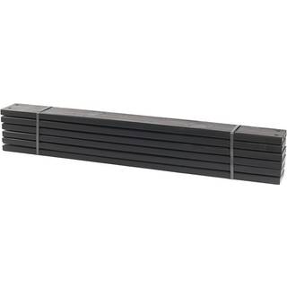 PLUS PIPE planker, 120 cm, sort/nåletræ  - 6 stk.