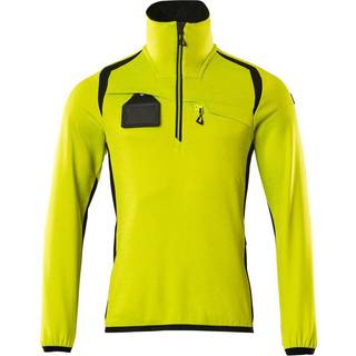MASCOT® Fleecetrøje med kort lynlås Hi-Vis Gul/Mørk Petroleum 19303-316-1744 2XL