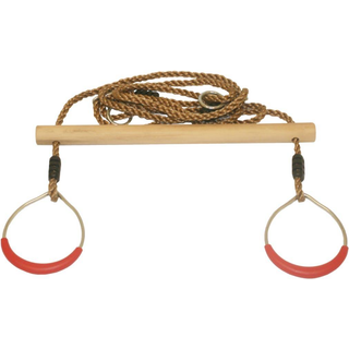 NORDIC PLAY trapezgynge med ringe, træ