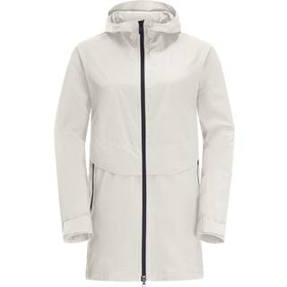 Jack Wolfskin Women's Mainkai Long Jacket Silver Cloud, S
