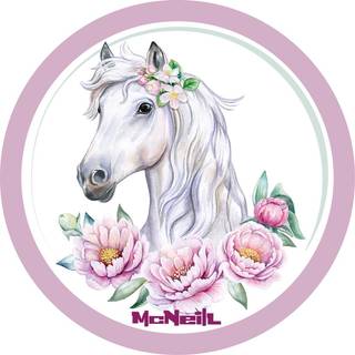 McNeill McAddys Pferd weiß-Blumen