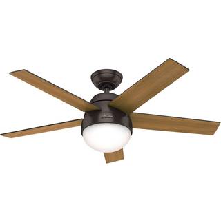 Hunter Stile ventilator med lys valnød/valnød