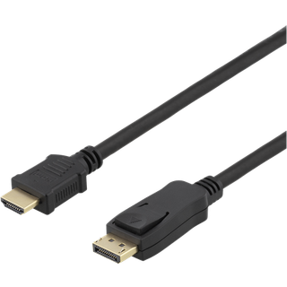 DELTACO Video cable DisplayPort / HDMI 10m Black