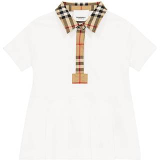 Burberry Kids Vintage Check cotton polo dress - multicoloured - Y 4