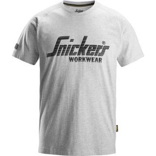 Snickers Logo T-shirt 2590 lysegrå, M 25902800005