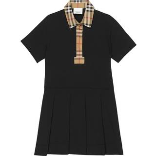 Burberry Kids Baby pleated cotton dress - black - M 18