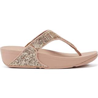 FitFlop FitFlop Silver Lulu Glitter Toe Thongs Sandals