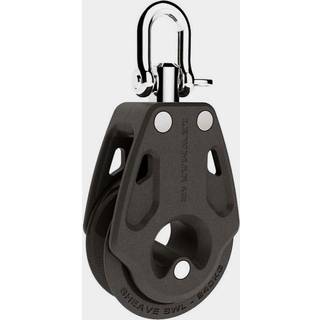 Enkeltblok med sjækkel Lewmar Synchro Control 40, fast/roterende, kuglelejet, passer liner Ø4-8 mm
