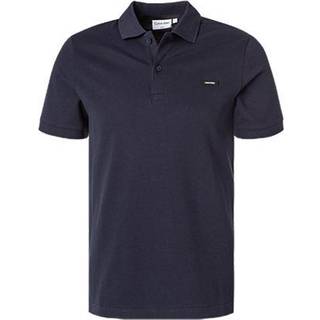 Slim Stretch Pique Polo Shirt - Blue - S