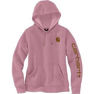 Carhartt logo ærme grafisk trøje, Dame, Foxglove heather, S -