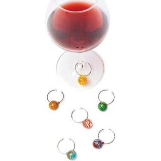 Ægte vingård tin vin charme til stamglas vinglas markører vinglas identifikator charme vin charme ringe til vinsmagning fest sæt på 6