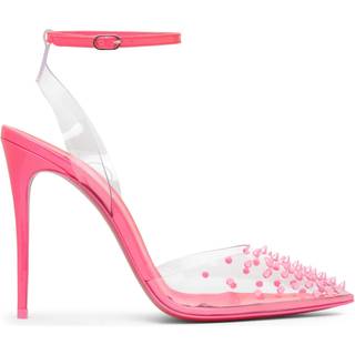 Christian Louboutin Spikoo 100 PVC and leather pumps - pink - EU 35.5