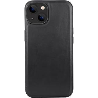 iPhone 14 Buffalo Ægte Læder Bagside Cover - MagSafe Kompatibel - Sort