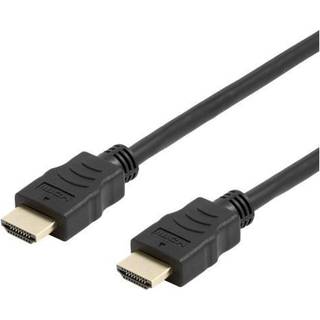 DELTACO fleksibelt HDMI-kabel, 4K UltraHD i 60Hz, 2m, sort