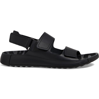 ECCO Cozmo M - Sandaler i læder med to remme til herrer - Sort - Size: 45 (UK 10.5-11)