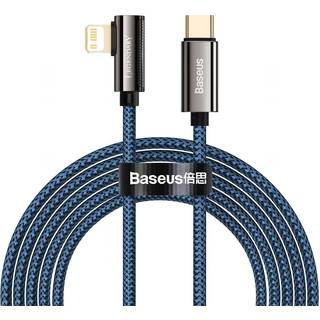 Baseus Legend Vinklet USB-C til Lightning Kabel 20W, 2m - Blåt