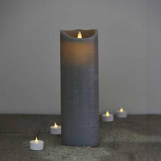 Sirius Sara LED Vokslys 30 cm - Rustik/Ash