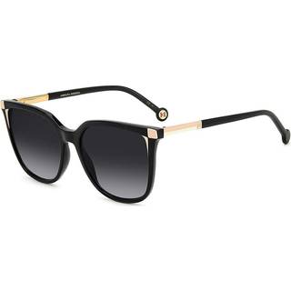 Carolina Herrera Kvinde HER 0140/S KDX/9O Solbriller Acetat Sort Grå Firkantet Skygge