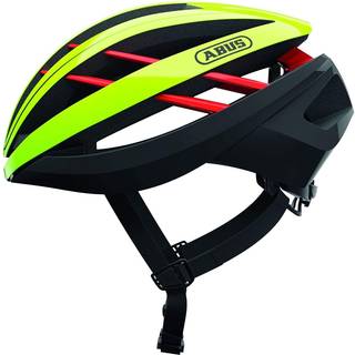 Abus Aventor neon/sort cykelhjelm - Hjelmstørrelse 51-55 cm