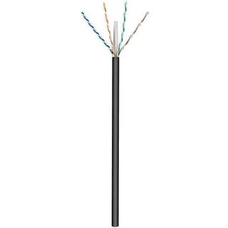 CAT 6 U/UTP udendørs netværkskabel, 100 m. | Sort (solid AWG23/1, C | PRIS-MATCH