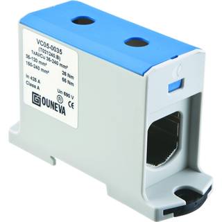 Ouneva Otl-isoleret universal klemme aluminium/kobber 35-240 mm2 blå