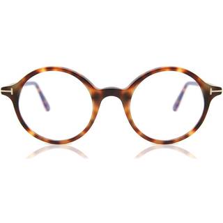 TOM FORD Mand FT5834-B 53 Optiske stel Acetat Havana Rund Normal