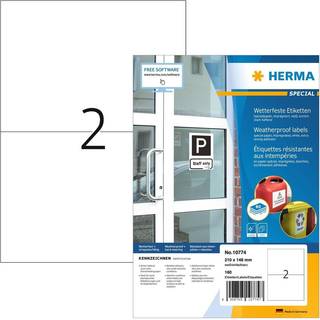 HERMA 10774 printer label White Self-adhesive printer label