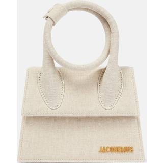 Jacquemus Le Chiquito Noeud cotton canvas shoulder bag - beige - One Size