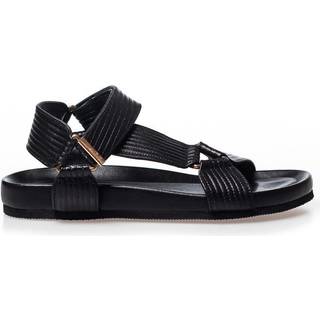 Carrie Leather Sandaler, Black, 39