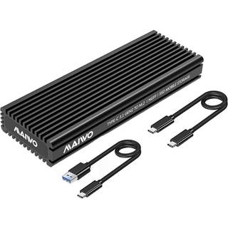 Maiwo K1687P2 M.2 SATA & NVMe SSD combo til USB3.1 GEN2 10Gbps ekstern kabinet aluminium