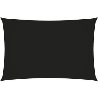 solsejl 3x5 m rektangulær oxfordstof sort