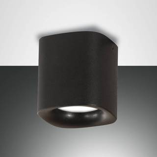 Smooth loftlampe, 1 lyskilde, sort, IP44