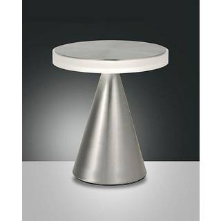 LED-bordlampe Neutra, højde 27 cm, nikkel, touchdæmper