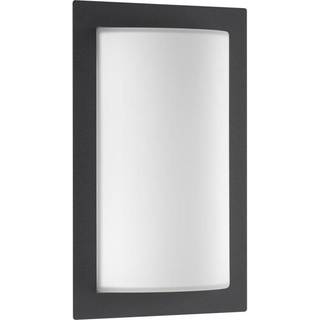 Udendørs LED-væglampe Luis, grafitfarvet, glas, rustfrit stål